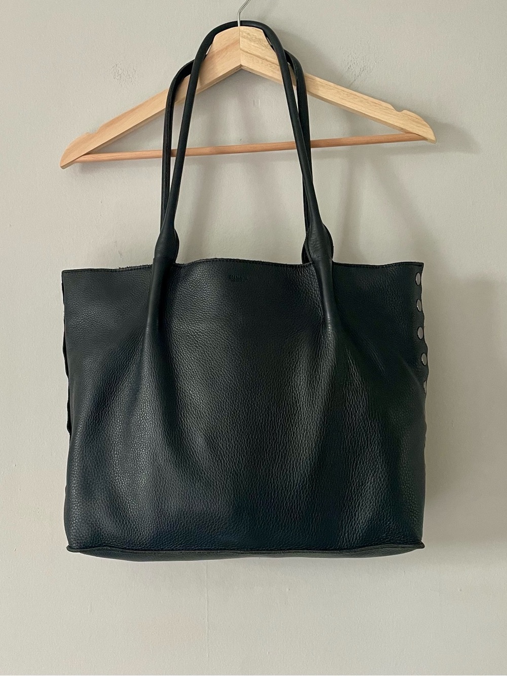 Hammitt Oliver Large Zip Black Leather Tote Bag
